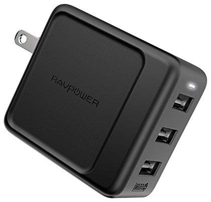 RAVPower USB Wall Charger 3-Port 30W Multi Port