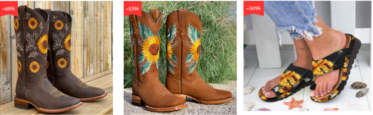 sherry jeans sunflower boots