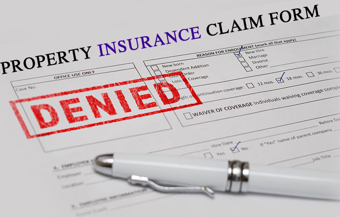 property insurance claim rejected